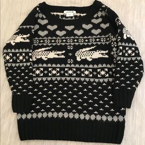 Lacoste Alligator Pullover Sweater Cashmere & Wool